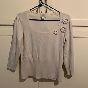 White Ann Taylor Loft top
